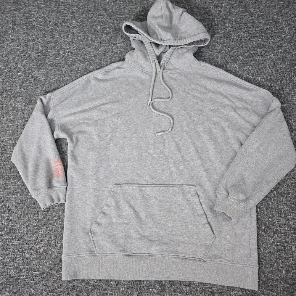 UGG RTW Grey Heather Oversized Recycled Cotton Modal Hoodie Sweatshirt Large